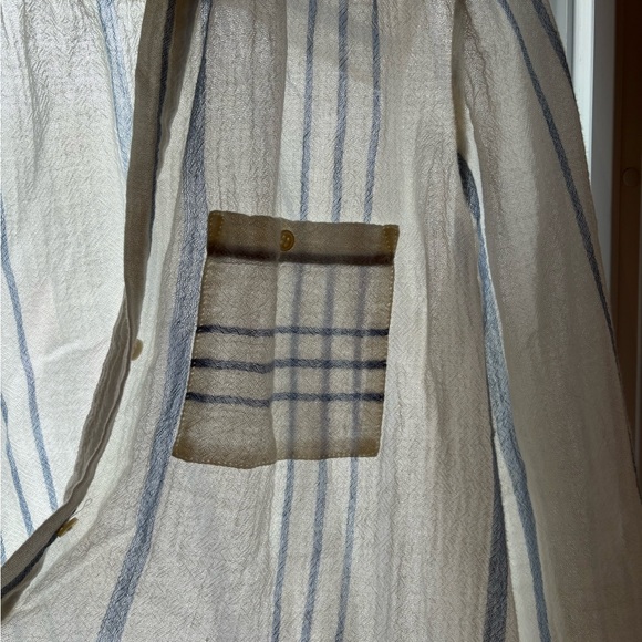 Joie casual beach vibes 100% cotton 3/4 sleeve shirt top Size L - Picture 3 of 9